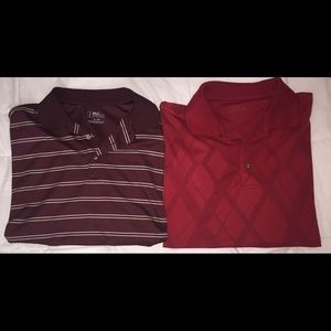 PGA Tour men's gold shirt bundle - XL